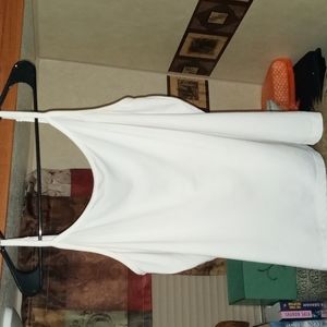 Lane Bryant womens white tank top